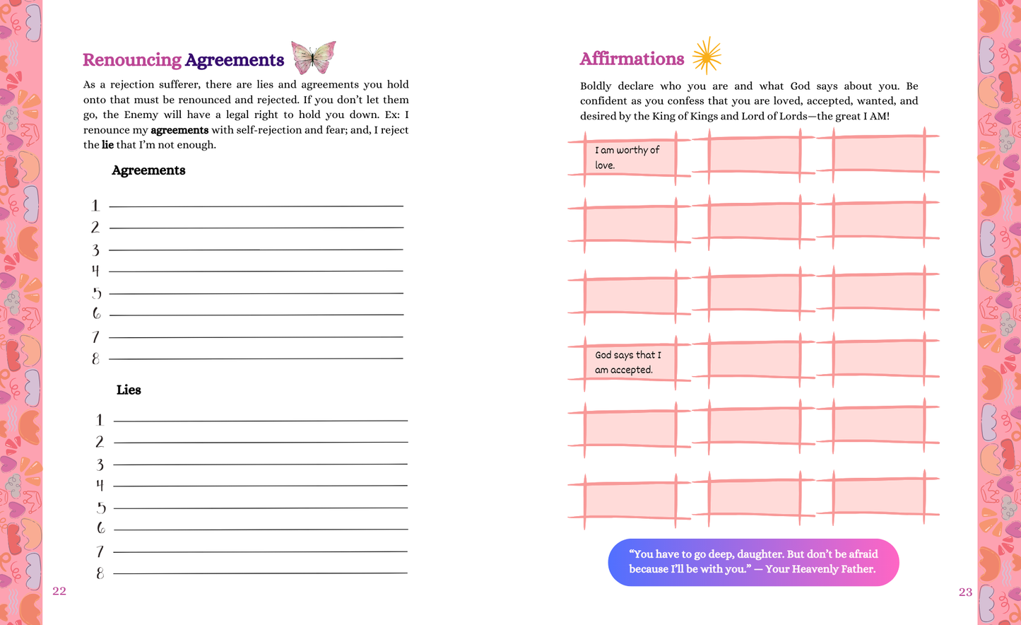 Agape Love Workbook for Women (Editable)