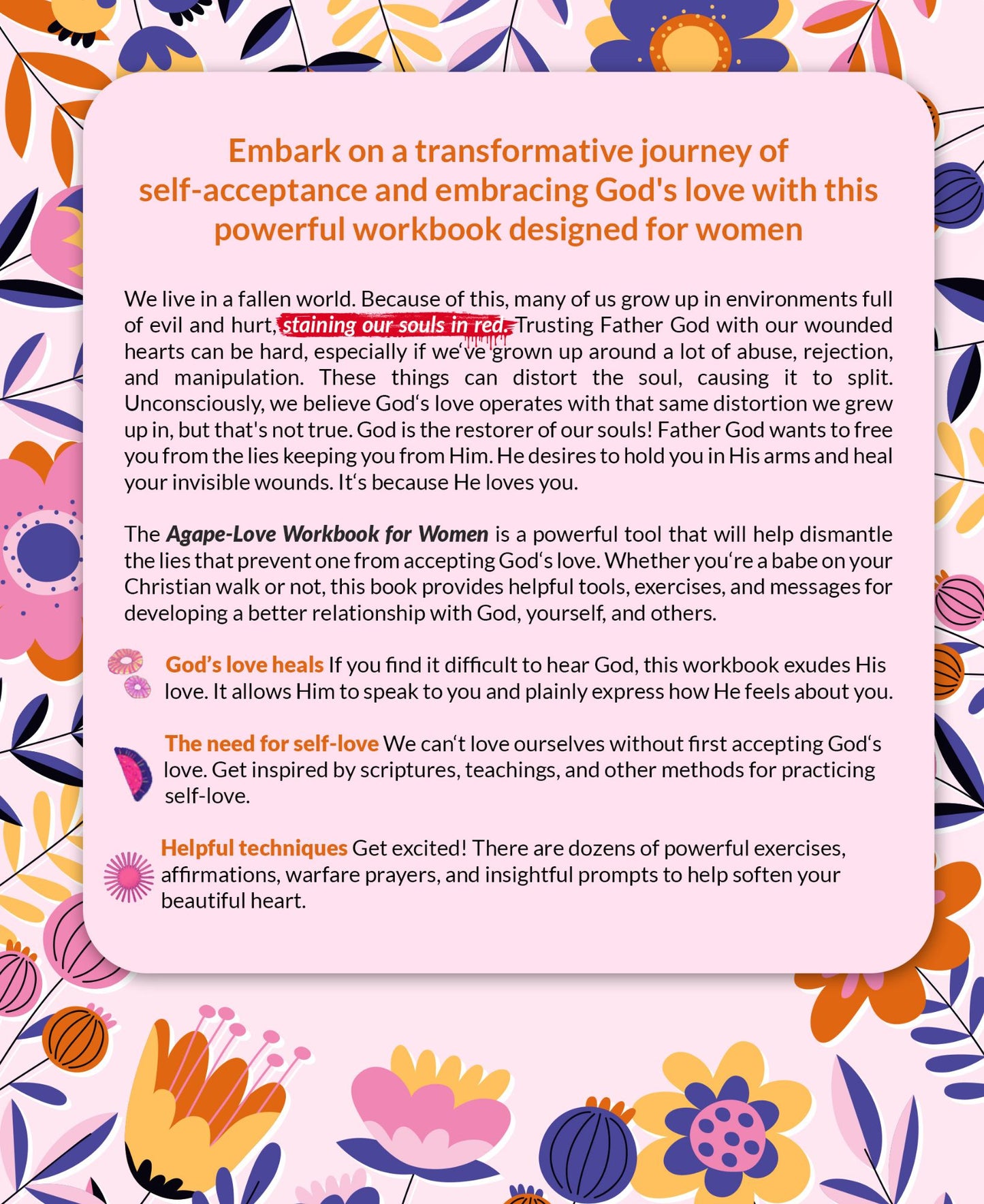 Agape Love Workbook for Women (Editable)